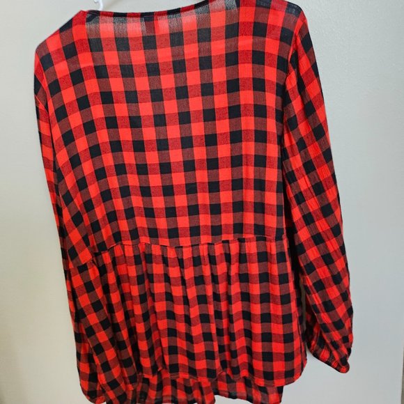 Long Sleeve Sheer Blouses - Picture 3 of 6